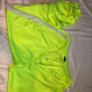 Neon windbreaker pants
